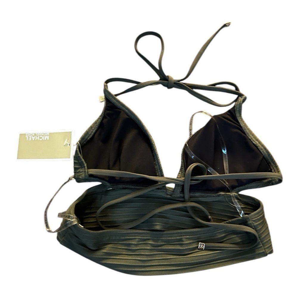 NWT Michael Kors Ivy Green Bikini XS - Picture 4 of 7